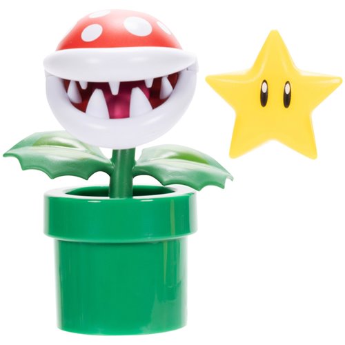 World of Nintendo Wave 40 Piranha Plant with Star 4-Inch Action Figure