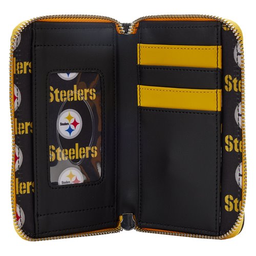 NFL Pittsburgh Steelers Patches Zip-Around Wallet
