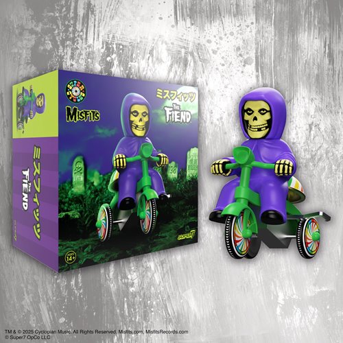 Misfits Fiend (Purple with Green Trike) Super Cycles Vinyl Figure