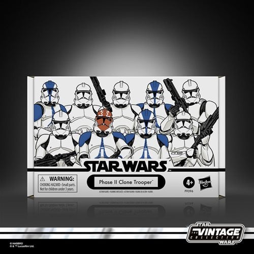 Star Wars The Vintage Collection Phase II Clone Trooper 3 3/4-Inch Action Figure 4-Pack