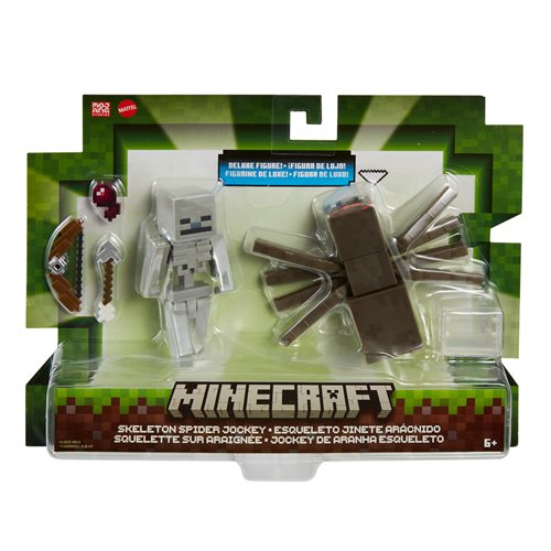 Minecraft Skeleton Spider Jockey Action Figure 2-Pack
