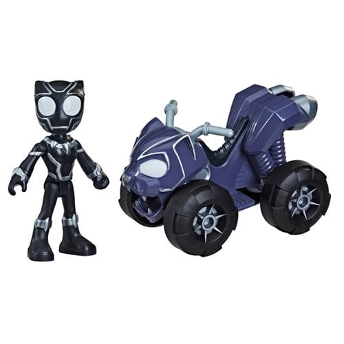 Spider-Man Spidey and His Amazing Friends Black Panther and Panther Patroller Vehicle