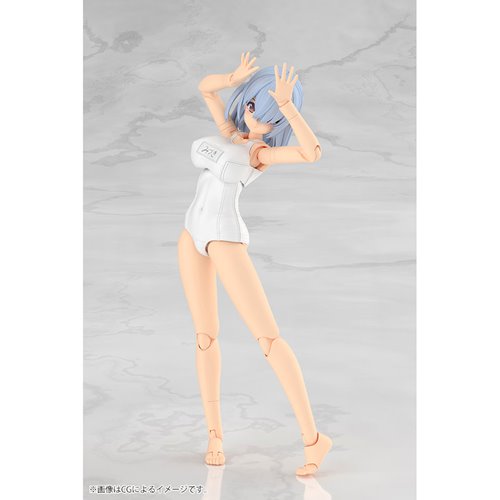 Frame Arms Girl Mizuki (School Swimsuits White Version) Model Kit