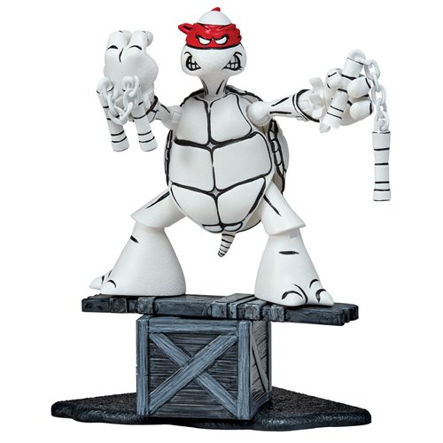Teenage Mutant Ninja Turtles Michelangelo Black and White Original Sketch Action Figure - Previews E