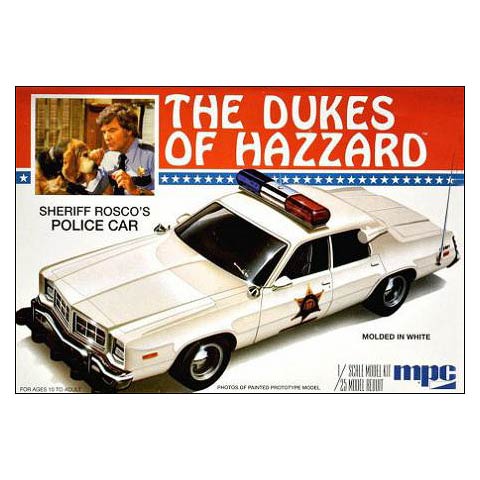 Dukes of Hazzard Roscoes Dodge Monaco Police Car Model Kit
