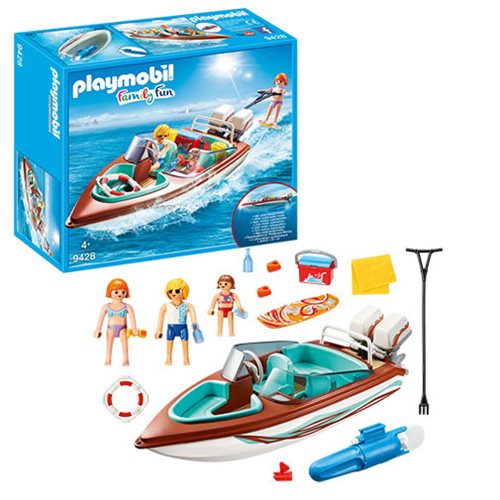 Playmobil Family Fun Speedboat with Underwater Motor Kids Play 9428 NEW 