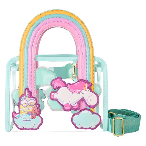 Minions Fluffy Unicorn Clear Crossbody Tote Bag