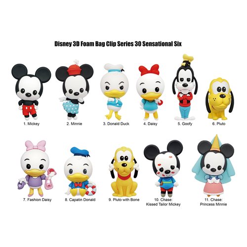 Disney Series 30 Figural Bag Clip Random 6-Pack