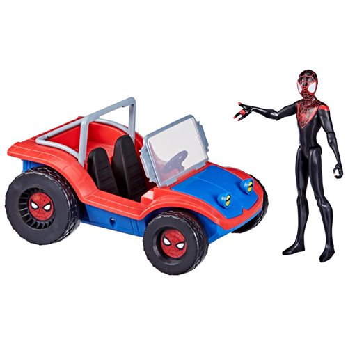 Spider-Man Spider-Mobile 6-Inch-Scale Vehicle with Miles Morales Action Figure