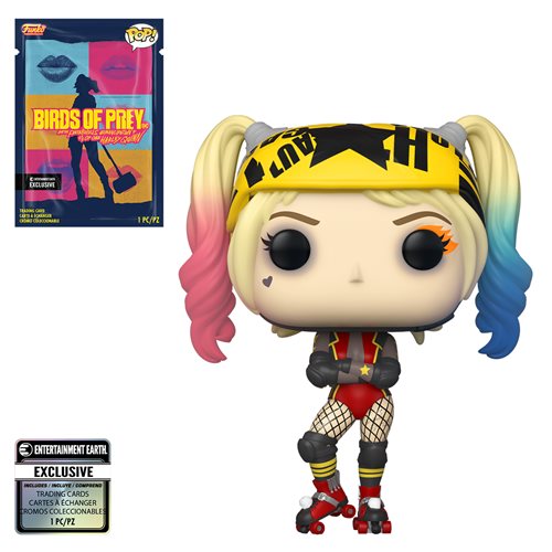 Birds of Prey Harley Quinn Roller Derby Funko Pop! Vinyl Figure with Collectible Card - Entertainment Earth Exclusive