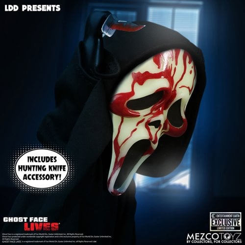 Living Dead Dolls Present Ghost Face Bloody Glow-in-the-Dark Edition 10-Inch Doll - Entertainment Ea