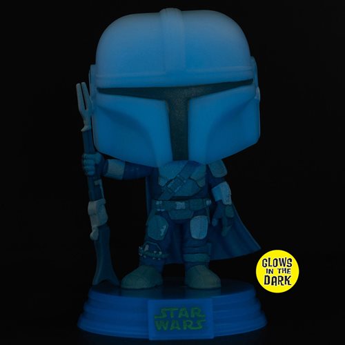 Star Wars: The Mandalorian Hologram Glow-in-the-Dark Funko Pop! Vinyl Figure #345 - Entertainment Earth Exclusive