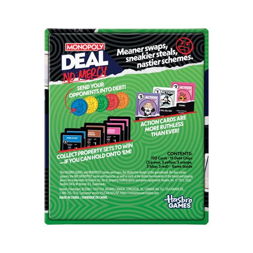 Monopoly Deal No Mercy Card Game