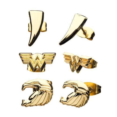 Wonder Woman 1984 WW84 3-Piece Stud Earring Set
