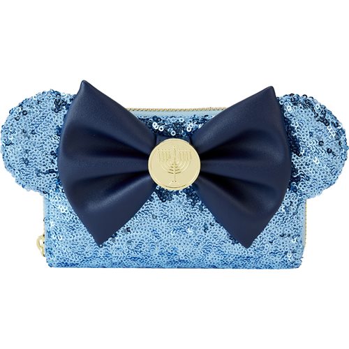 Minnie Mouse Hanukkah Menorah Zip-Around Wallet