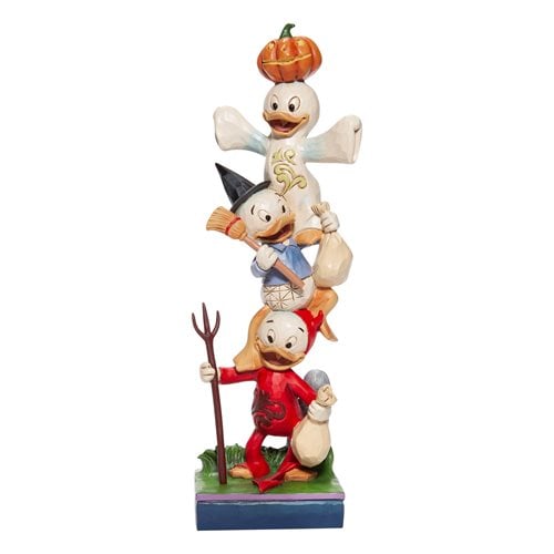 Disney Traditions Halloween Huey, Dewey, and Louie Teetering Trick-or-Treaters Statue by Jim Shore
