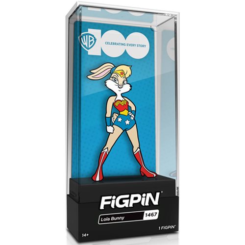 WB 100 Lola Bunny as Wonder Woman FiGPiN Classic 3-Inch Enamel Pin