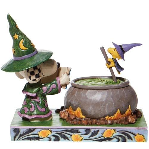 Peanuts Witch Snoopy and Woodstock Bewitching Beagle by Jim Shore Statue