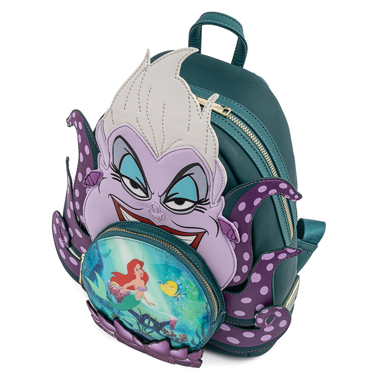 Loungefly Little Mermaid Iridescent Ursula AOP Mini Backpack Toyz N Fun Exclusive