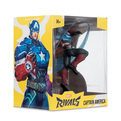 Marvel Rivals Wave 1 Captain America 1:10 Scale Posed Figure with Scene
