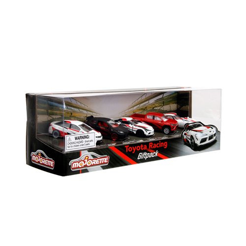 Majorette Toyota Racing 1:64 Scale Die-Cast Metal Vehicle 5-Pack
