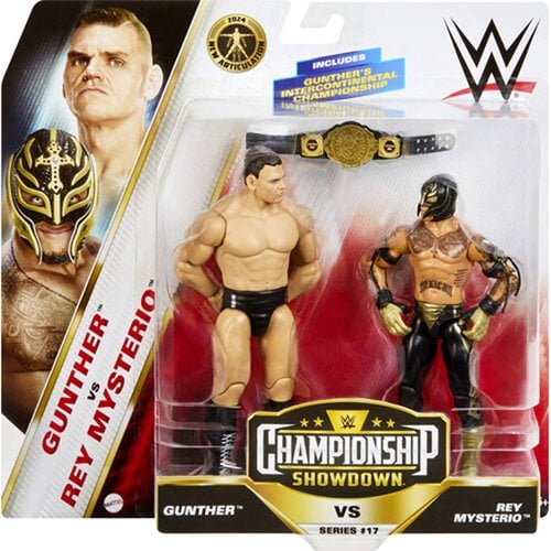 WWE Championship Showdown Series 17 Gunther vs. Rey Mysterio Action Figure 2-Pack