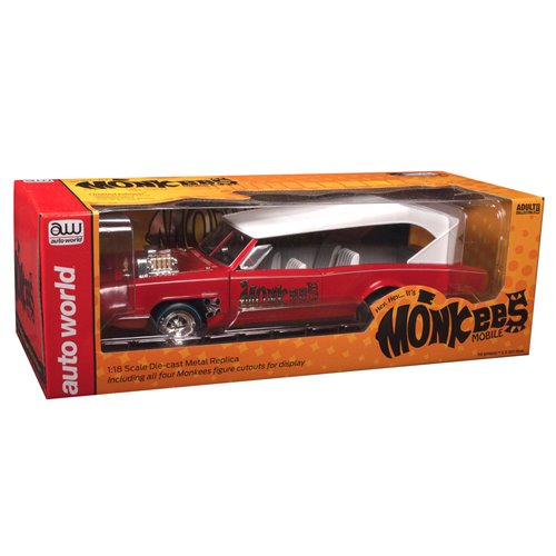 The Monkees Monkeemobile 1:18 Scale Die-Cast Metal Vehicle