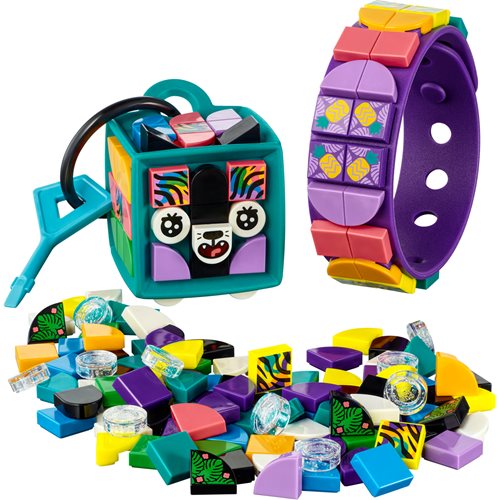 LEGO 41945 DOTS Neon Tiger Bracelet & Bag Tag