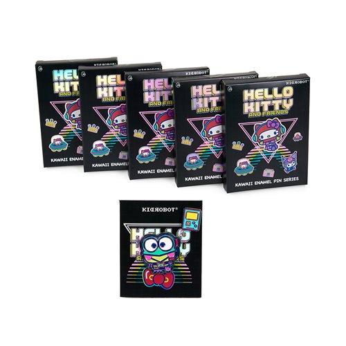 Hello Kitty and Friends Arcade 1 1/2-Inch Pixel Pin Series Random 5-Pack