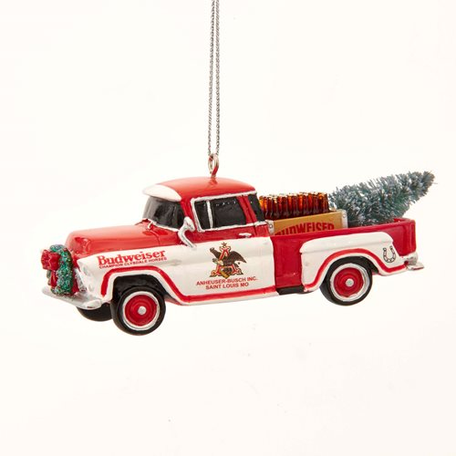 Budweiser Pickup Truck 4 1/2-Inch Resin Ornament