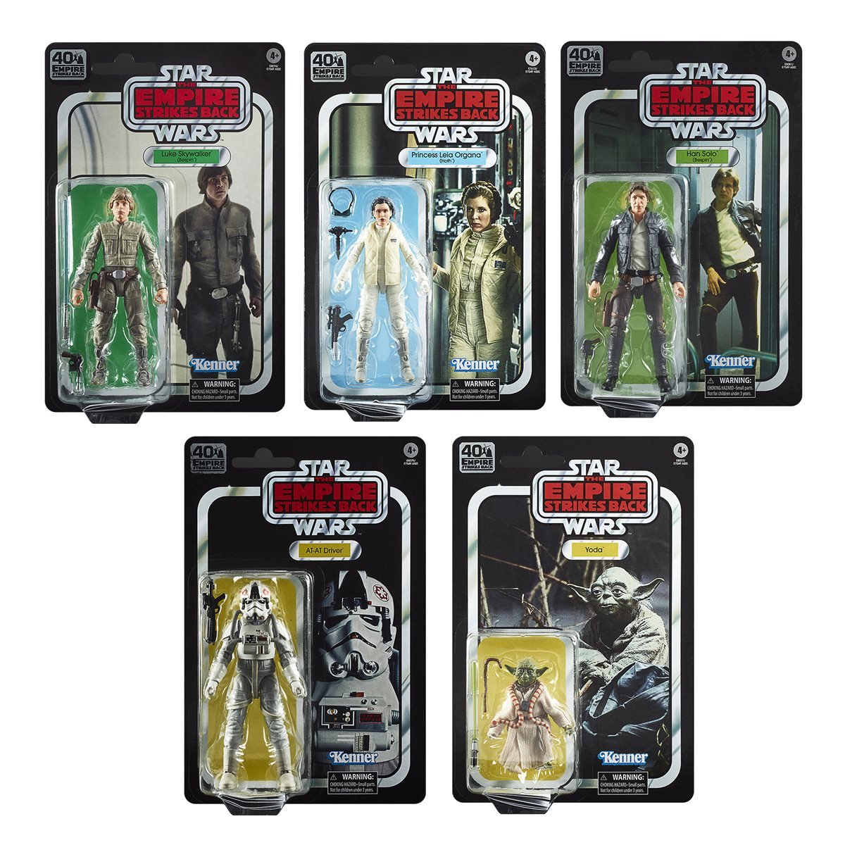 Star Wars Black Series 40th Anniversary 6-Inch Action Figures Complete Set