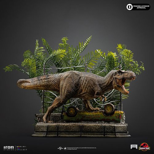 Jurassic Park T-Rex Breakout Set A Scene Icons Statue