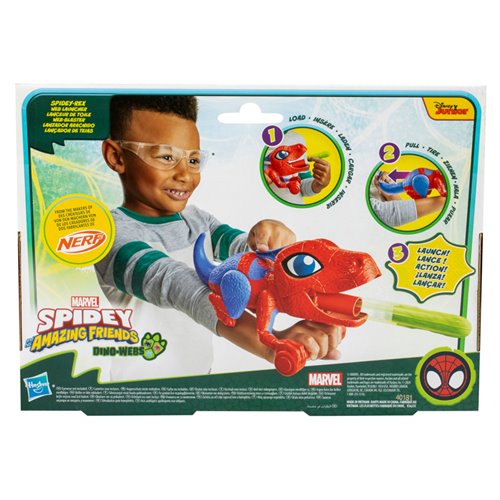Spidey and His Amazing Friends Dino-Webs NERF Spidey-Rex Web Launcher