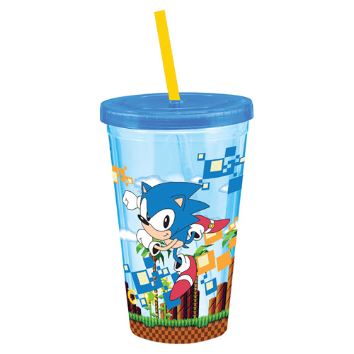 350/500ML Anime Cartoon Sonic The Hedgehog Insulated Cups Students