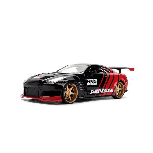 JDM Tuners 2009 Nissan GT-R R35 Ben Sopra Glossy Red 1:24 Scale Die-Cast Metal Vehicle