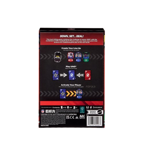 UNO Elite NFL 2026 Core Edition Starter Pack Card Game