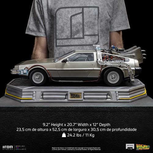 Back to the Future DeLorean Art 1:10 Scale Statue