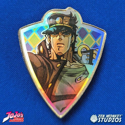 Jojo's Bizarre Adventure Foil Shield Series Jotaro Pin
