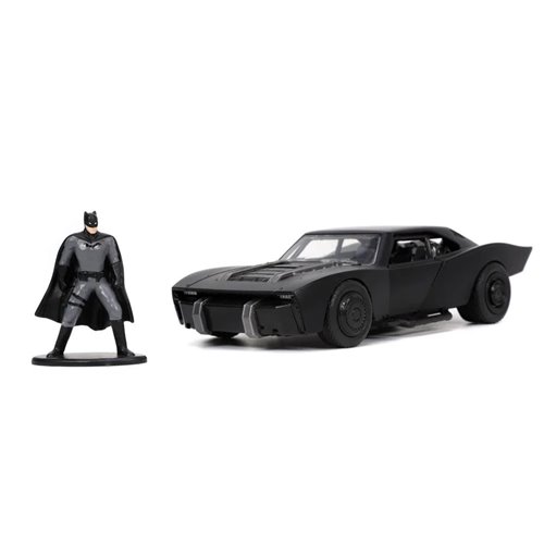 The Batman 2021 Batmobile 1:32 Scale Die-Cast Metal Vehicle with Batman Figure