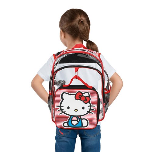 Hello Kitty Clear Youth Backpack 5-Piece Set
