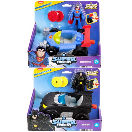 DC Super Friends Metal Force Imaginext Vehicle Case of 2