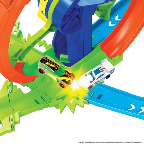 Hot Wheels Stunt Tracks Rapid Launch & Loop Playset