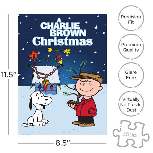 Peanuts A Charlie Brown Christmas Vuzzle 300-Piece Puzzle