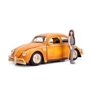 Transformers Bumblebee Movie 1:24 Scale Volkswagen Beetle Die-Cast Metal Vehicle with 3 3/4-Inch Charlie Figure