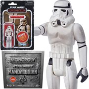 Star Wars The Mandalorian Monopoly Collector's Edition with Retro Remnant Stormtrooper Action Figure