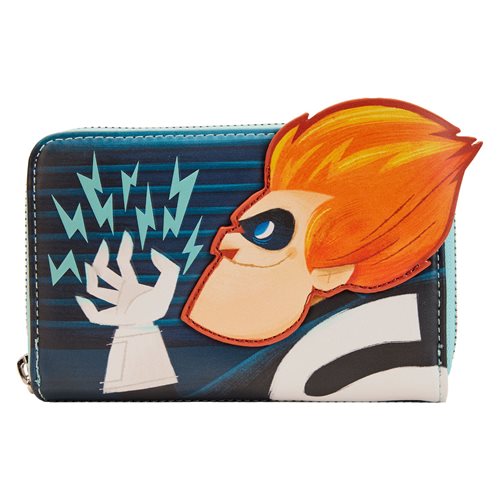 The Incredibles Syndrome Pixar Moments Glow-in-the-Dark Zip-Around Wallet