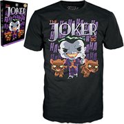 DC Comics Joker Adult Black Funko Pop! Boxed T-Shirt
