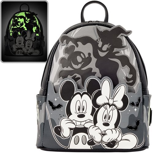 Disney Mickey & Minnie Ghost Light-Up Glow-in-the-Dark Mini-Backpack