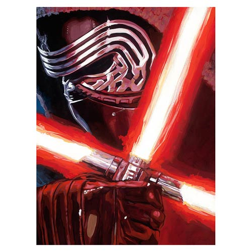 Star Wars: Episode VII - The Force Awakens Dark Warrior Kylo Ren Canvas Giclee Art Print