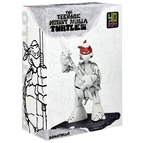 Teenage Mutant Ninja Turtles Donatello Black and White Original Sketch Action Figure - Previews Excl